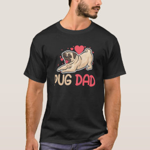 Camiseta Amo A Mi Papá Pug, Perro Funny Para Los Hombres, M