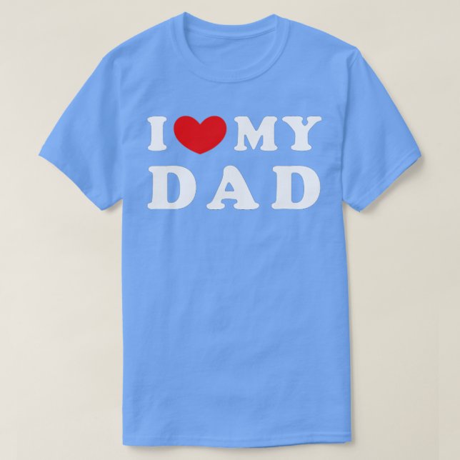 Camiseta Amo A Mi Papá Que Corazón A Mi Papá (Diseño del anverso)