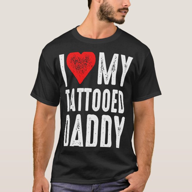 Camiseta Amo A Mi Papi Tattooed (Anverso)