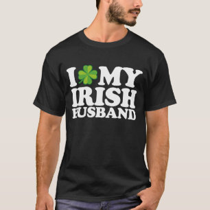 Camiseta Amo a mi pareja de esposos irlandeses en el día de