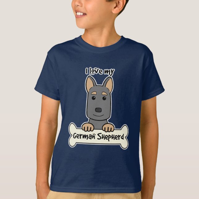 Camiseta Amo a mi pastor alemán (Anverso)