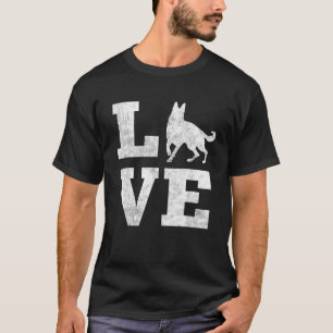 Camiseta Amo a mi pastor alemán divertido regalo para amant