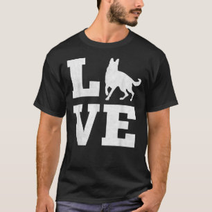 Camiseta Amo a mi pastor alemán Mascota gracioso Perro