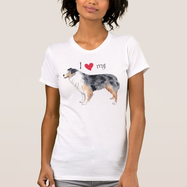 Camiseta Amo a mi Pastor Australiano (Anverso)