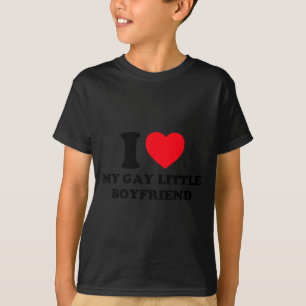 Camiseta Amo a mi pequeño novio gay divertido Y2k San Valen