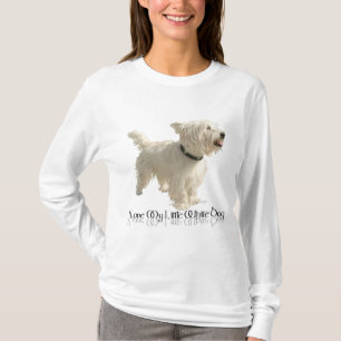 Camiseta Amo a mi pequeño perro blanco - Westie