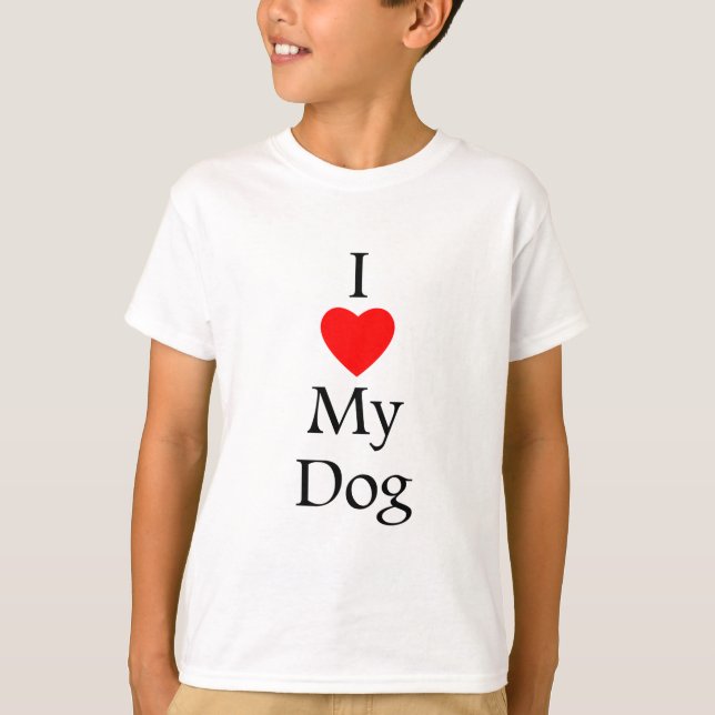 Camiseta Amo a mi perro (Anverso)