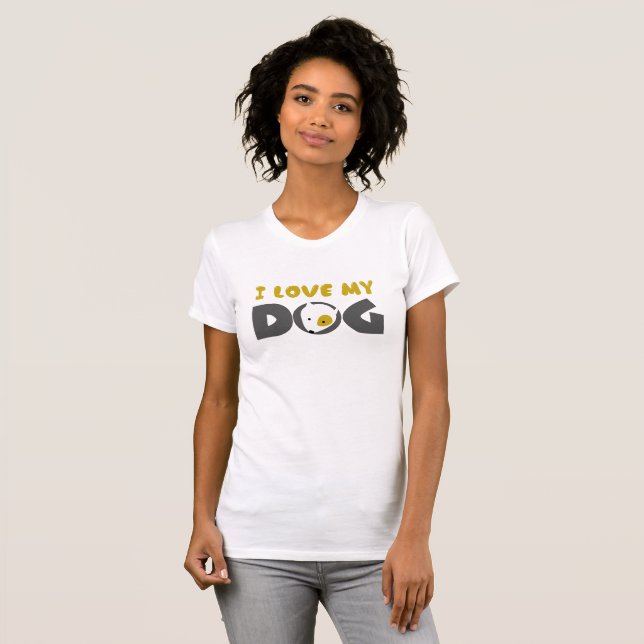 Camiseta amo a mi perro (Anverso completo)