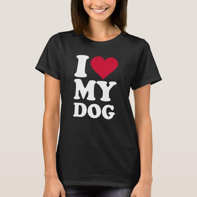 Camiseta Amo a mi perro (Anverso)
