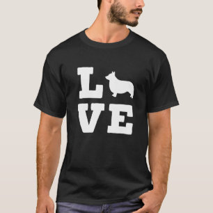 Camiseta Amo a mi perro animal lindo Corgi