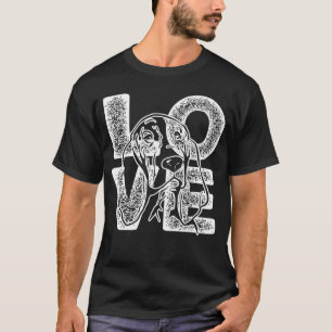 Camiseta Amo a mi perro Basset Hound Tema