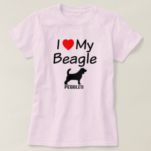 Camiseta Amo A Mi Perro Beagle