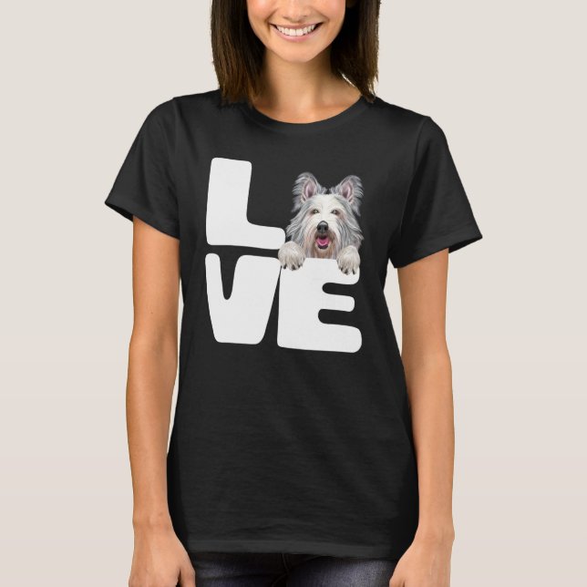 Camiseta Amo a mi perro Berger Picard (Anverso)
