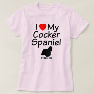 Camiseta Amo A Mi Perro Cocker Spaniel
