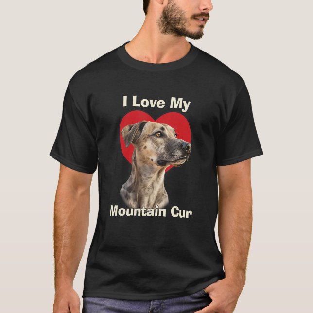 Camiseta Amo A Mi Perro Cur De Montaña (Anverso)