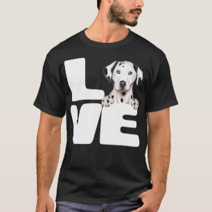 Camiseta Amo A Mi Perro Dalmatiano