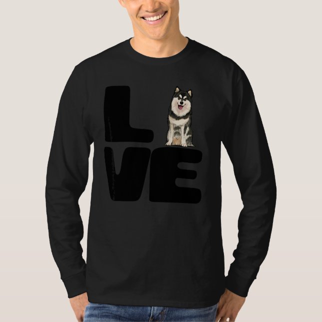 Camiseta Amo a mi perro Finnish Lapphund (Anverso)