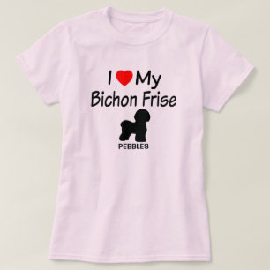 Camiseta Amo a mi perro frito de Bichon