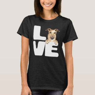 Camiseta Amo a mi perro galgo