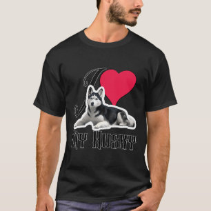Camiseta Amo A Mi Perro Husky Siberiano