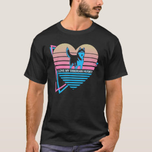 Camiseta Amo A Mi Perro Husky Siberiano