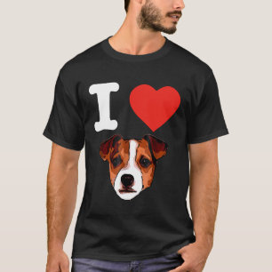 Camiseta Amo a mi perro Jack Russell Mamá Cachorro Perro Fa