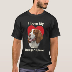 Camiseta Amo A Mi Perro Mariposo De Gales Springer Spaniel