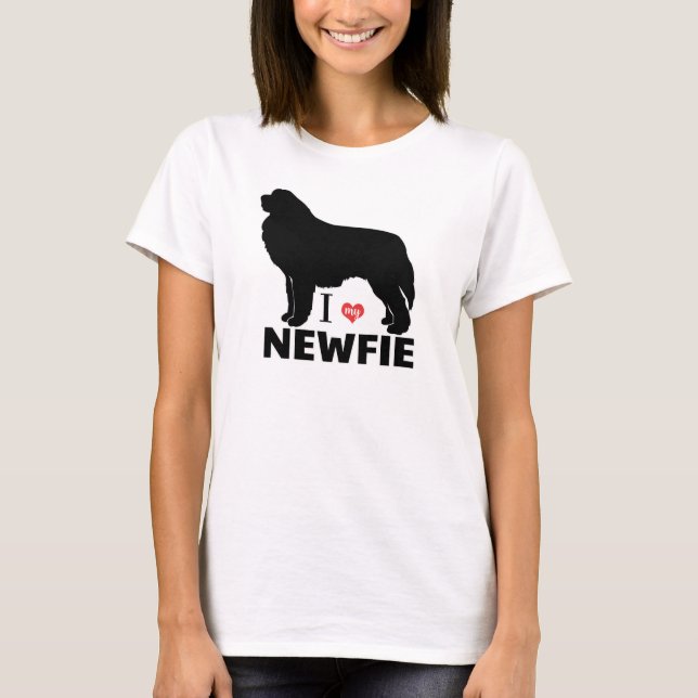 Camiseta Amo a mi perro Newfoundland Newfie (Anverso)