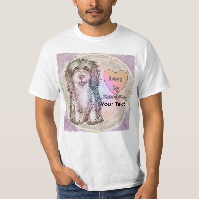 Camiseta Amo a mi perro pastor (Anverso)