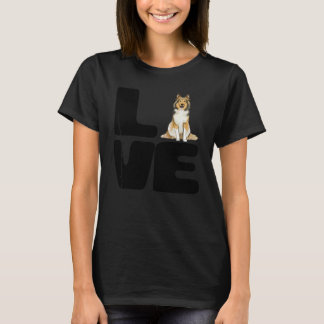 Camiseta Amo a mi perro pastor de Shetland