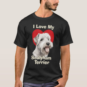 Camiseta Amo A Mi Perro Perro Cachorro Sealyham Terrier