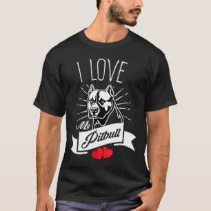 Camiseta Amo a mi perro Pit Bull Pitbull