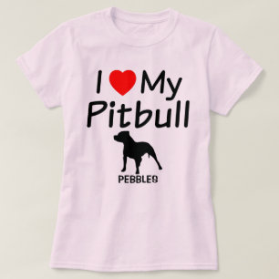 Camiseta Amo A Mi Perro Pitbull