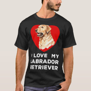 Camiseta Amo A Mi Perro Recuperador De Labrador