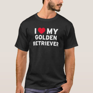 Camiseta Amo a mi perro Retriever Dorado para cachorro cani
