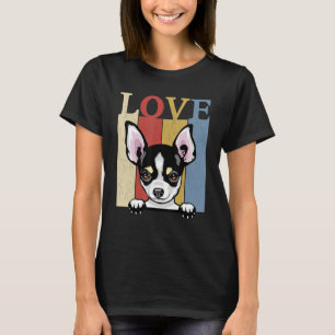 Camiseta Amo a mi perro retro chichuahua perro de los años