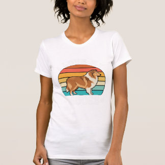 Camiseta Amo a mi perro retro collie alce