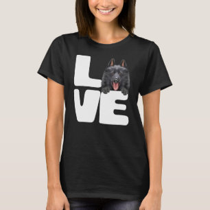 Camiseta Amo A Mi Perro Schipperke