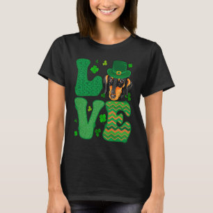 Camiseta Amo a mi perro vienés Dachshund duende San Pat