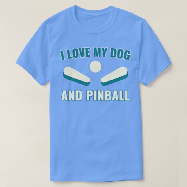 Camiseta Amo a mi perro y las máquinas de pinball Arcade di (Diseño del anverso)