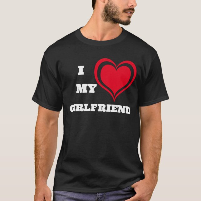 Camiseta Amo a mi Personalizado novia (Anverso)