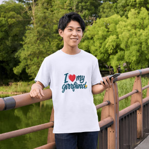 Camiseta Amo a mi Personalizado novia   Regalos minimalista