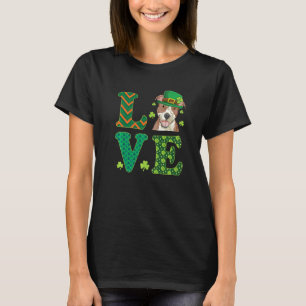 Camiseta Amo a mi Pitbull Día de San Patricio Perro Pit Bul