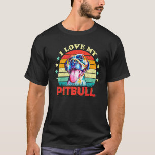 Camiseta Amo a mi Pitbull Hombres Mujeres Aman a Pitbull Co