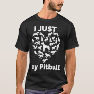 Camiseta Amo a mi Pitbull Regalo para amantes de los perros