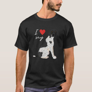 Camiseta Amo a mi Pointer Alemán de Pelo Corto Blanco y Neg