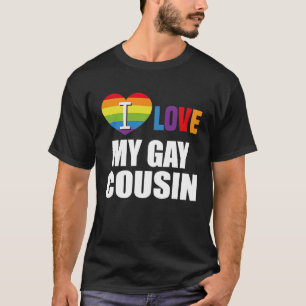 Camiseta Amo a mi primo gay lesbiana gay LGBT