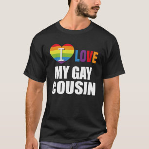 Camiseta Amo a mi primo gay lesbiana gay LGBT