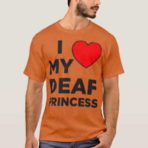 Camiseta Amo A Mi Princesa Sorda