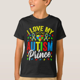 Camiseta Amo a mi príncipe autista - Apoya al autismo autis